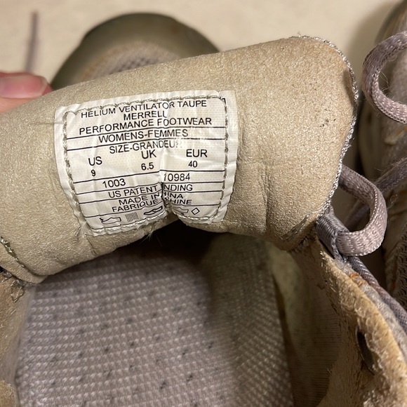 Merrill Helium Ventilator Taupe Performance Footwear. - Picture 5 of 12